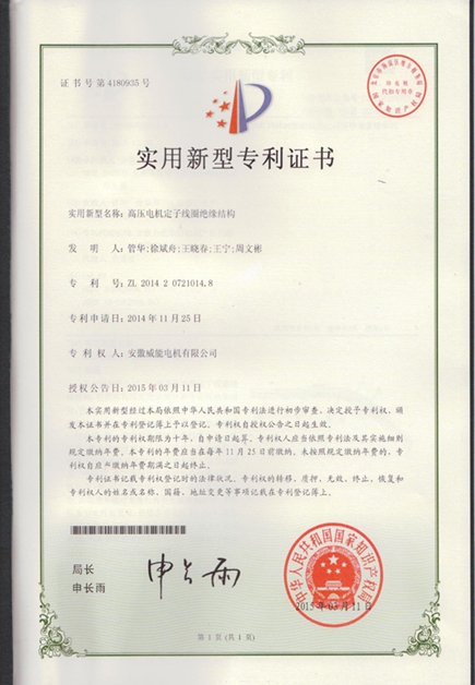 开云手机官方网站,开云中国
专利|高压电机定子线圈绝缘结构